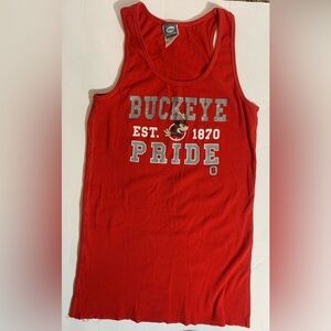 Disney Athletics Buckeye Pride Red Tank Top in Size Large